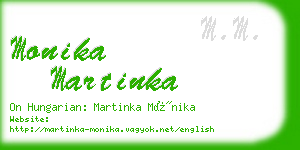 monika martinka business card